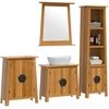 Image de vidaXL Ensemble de meubles de salle de bain 4 pièces pin massif