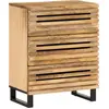 Image de vidaXL Buffet 2 pièces 60x34x75 cm Bois massif rugueux Mango