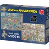 Image de Jumbo Spiele Jan van Haasteren How not to DIY, projet de rénovation et magasin de bricolage, puzzle, 2 x 1000 pièces, 1110100647