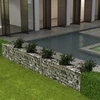 Image de The Living Store Corbeille à gabion Bac à plantes Légumes surélevé Acier 300×30×50 cm