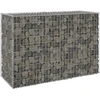Image de The Living Store Mur en gabion avec couverture Acier galvanisé 150x60x100 cm