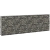 Image de The Living Store Mur en gabion avec couverture Acier galvanisé 300x30x100 cm