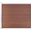 Image de The Living Store Elément de clôture WPC 175x146 cm Marron