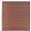 Image de The Living Store Clôture de jardin en WPC 175x186 cm Marron