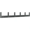 Image de The Living Store Panier à gabion en forme de U avec 6 colonnes en fer 620x20x100 cm