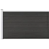 Image de The Living Store Gartenzaun WPC 175x105 cm Grau