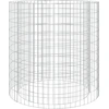 Image de The Living Store Foyer en gabion Ø 100 cm Fer galvanisé