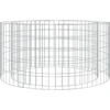 Image de The Living Store Foyer en gabion Ø 100 cm Fer galvanisé