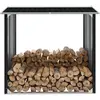 Image de The Living Store Dépôt de bois de chauffage Acier galvanisé 172x91x154 cm Anthracite