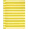 Image de The Living Store Pare-vue balcon jaune et blanc 120x500 cm HDPE