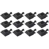 Image de The Living Store Lampes solaires d'extérieur 12 pcs. LED Rectangulaire 12 cm Noir