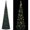 Image de The Living Store Arbre de Noël artificiel Pop-up avec LED Vert 150 cm