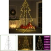 Image de The Living Store Arbre de Noël en forme de cône 240 LED Intérieur Extérieur 118x180 cm