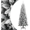 Image de The Living Store Sapin de Noël artificiel enneigé 210 cm PVC&PE