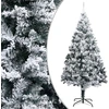 Image de The Living Store Arbre de Noël artificiel avec neige Vert 210 cm PVC