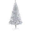 Image de The Living Store Arbre de Noël artificiel avec support Argenté 150 cm PET