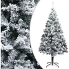 Image de The Living Store Arbre de Noël artificiel avec neige Vert 240 cm PVC