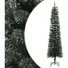 Image de The Living Store Arbre de Noël artificiel avec support Svelte vert 210 cm PVC