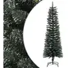 Image de The Living Store Arbre de Noël artificiel avec support Svelte vert 150 cm PVC