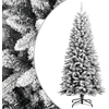 Image de The Living Store Sapin de Noël artificiel enneigé 150 cm PVC&PE