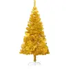Image de The Living Store Arbre de Noël artificiel avec support Golden 150 cm PET