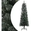Image de The Living Store Arbre de Noël artificiel avec support Svelte vert 120 cm PVC