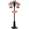 Image de The Living Store Lampadaire de Noël avec Père Noël 81 x 40 x 188 cm PVC