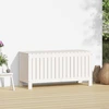 Image de The Living Store Coffre de jardin blanc 108x42,5x54 cm pin massif