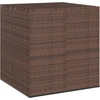 Image de The Living Store Boîte à coussins de jardin PE Rotin 100x97,5x104 cm Marron