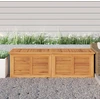 Image de Abri de jardin The Living Store avec housse, 175 x 50 x 53 cm, en teck massif