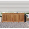 Image de The Living Store Gartenbox 200x80x75 cm Massivholz Akazie