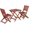 Image de The Living Store Ensemble bistrot 3 pièces pour enfants en bois massif d'eucalyptus