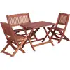 Image de Ensemble de jardin 4 pièces pour enfants « The Living Store » en bois massif d'eucalyptus