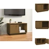 Image de vidaXL Armoire TV brun miel 74x35x44 cm Pin massif - Meuble TV