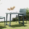 Image de The Living Store Table de camping vert 79x56x64 cm PP imitation bois