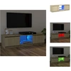 Image de vidaXL Armoire TV avec lampes LED Chêne Sonoma 120x30x35,5 cm - Meuble TV