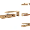 Image de vidaXL Armoire TV en bois massif de manguier - Meuble TV