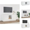 Image de vidaXL Armoire TV Blanc 102x35x45 cm Bois composite - Meuble TV