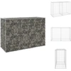 Image de vidaXL Mur de gabions avec couverture Acier galvanisé 150x60x100 cm - Panneaux de clôture
