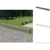 Image de vidaXL Mur de gabions avec couverture Acier galvanisé 600×30×50 cm - Panneaux de clôture
