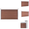 Image de vidaXL Clôture de jardin WPC 180×105 cm Marron - Panneaux de clôture