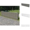 Image de vidaXL Mur de gabions avec couverture Acier galvanisé 600×30×150 cm - Panneaux de clôture