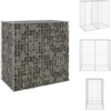 Image de vidaXL Mur de gabions avec couverture Acier galvanisé 100x60x100 cm - Panneaux de clôture