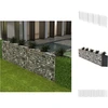 Image de vidaXL Corbeille à gabion Bac à plantes Légumes-plateau acier 300×30×100 cm - panneaux de clôture