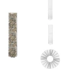 Image de vidaXL Colonne de gabion Rond Acier galvanisé Ø30x150 cm - Panneaux de clôture
