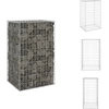 Image de vidaXL Mur de gabions avec couverture Acier galvanisé 60x50x100 cm - Panneaux de clôture