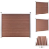 Image de vidaXL Panneau de clôture WPC 180x146 cm Brun - Panneaux de clôture