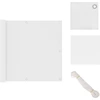 Image de vidaXL Paravent de balcon Blanc 90x300 cm Tissu Oxford - Parasols & Ecrans solaires