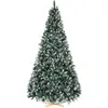 Image de Sapin de Noël artificiel avec neige - Sapin canadien - 210?cm - Sans éclairage - Avec cônes - Réaliste