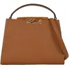 Image de Karl Lagerfeld Sac à poignée supérieure K/Signature Tan Foncé